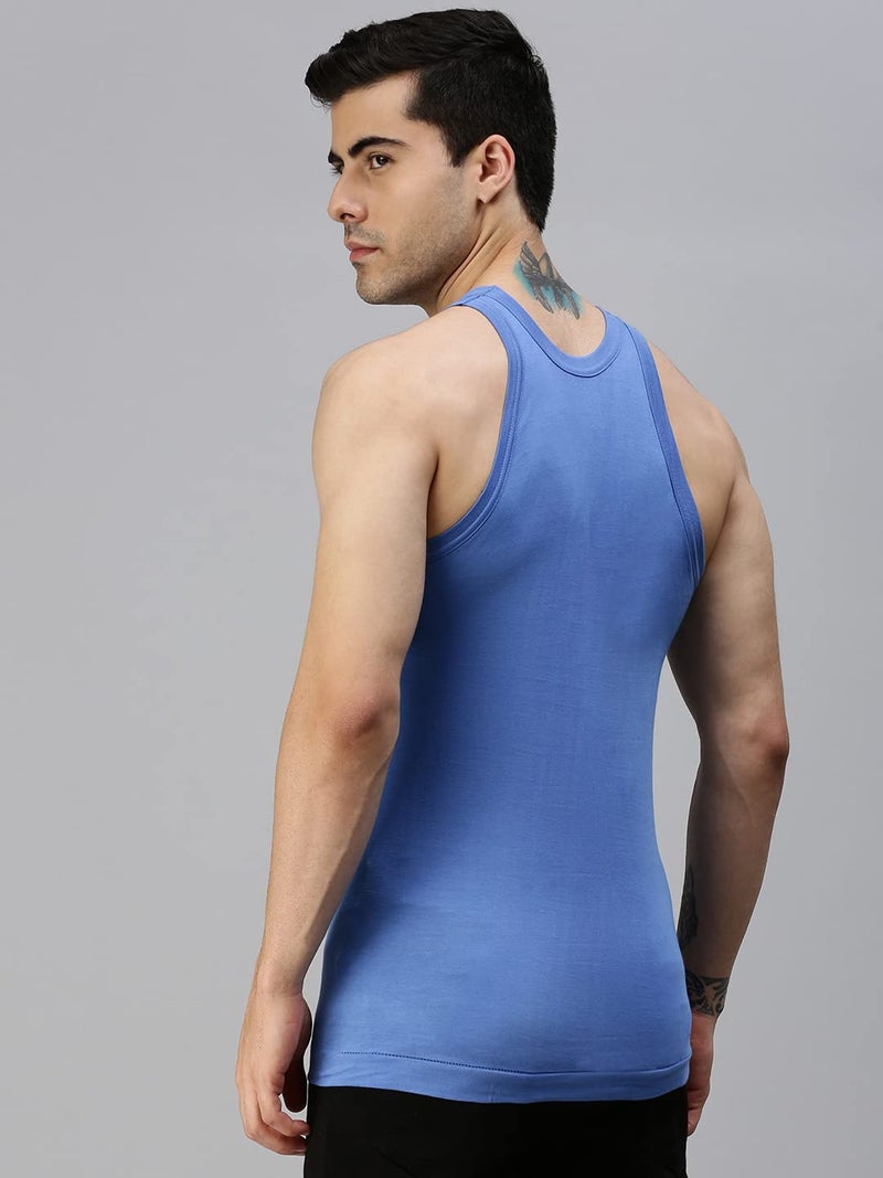 Lux Cozi Men's Cotton Vest (Pack of 5) (8904209871664_COZI_COL_RN_85_Assorted) (Color & Prints May Vary) - Image 4