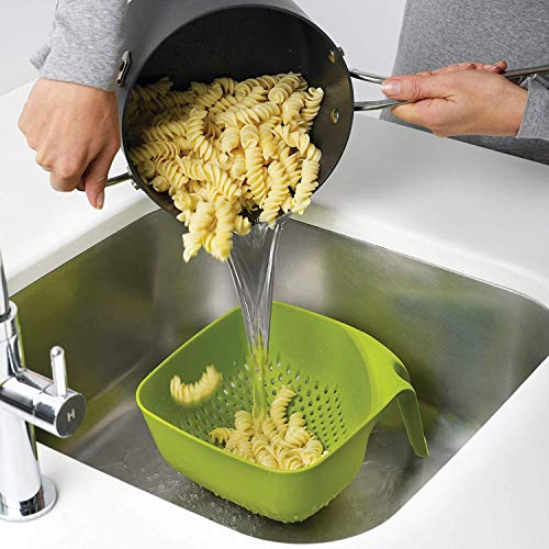 VishAl smart MAll Unbreakable Rice Washing Strainer Bowl – Multi-Purpose Colander & Micro-Perforated Sieve for Fruits, Vegetables, Noodles, Grains – Plastic Kitchen Drainer Basket Washing - Image 4