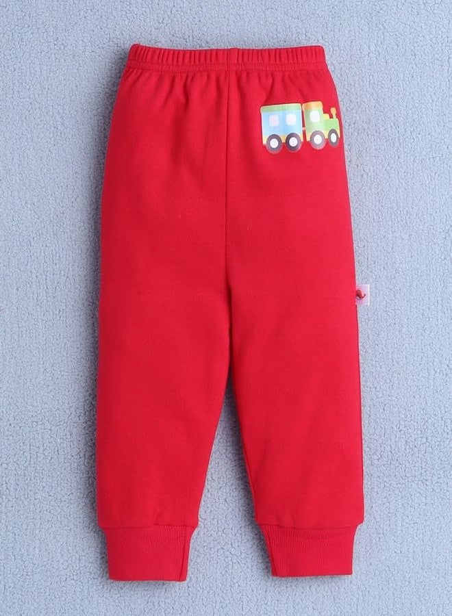 BUMZEE Boys Cotton Regular Fit Pyjamas Pack of 4 Yellow & Red - 3-6 Months (Peb10613B-ylw) - Image 4