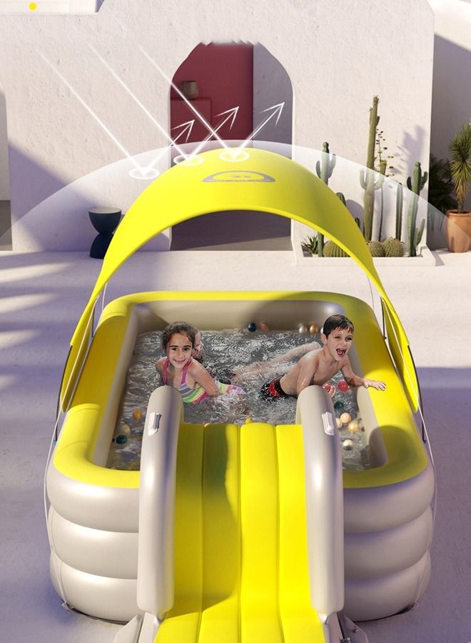 إن كي أكس حمام سباحة قابل للنفخ مع مظلة - Image 4