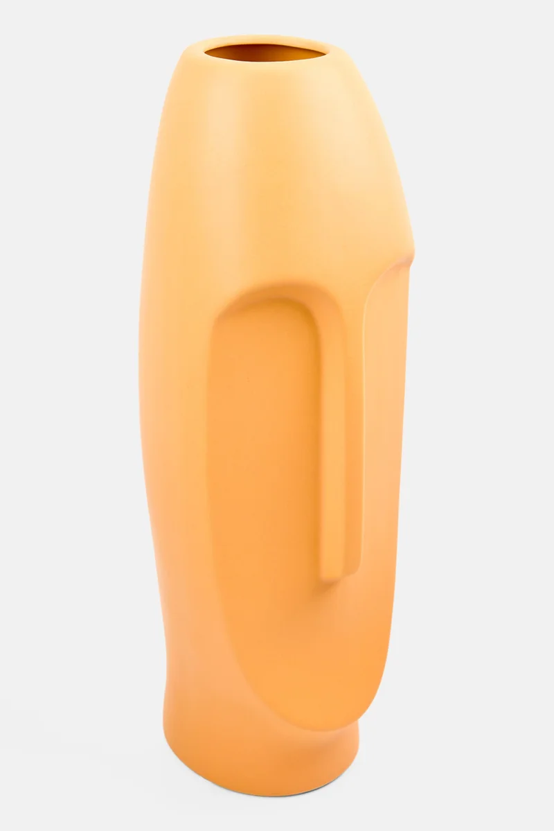 Muy Mucho Ceramic Vase 38 H x 11 D cm, Orange