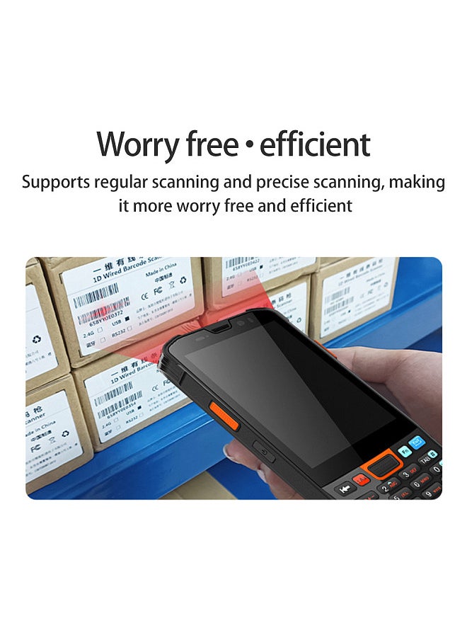 Android 11.0 Barcode Scanner Handheld PDA Terminal with 1D/2D/QR Code Scanning Module