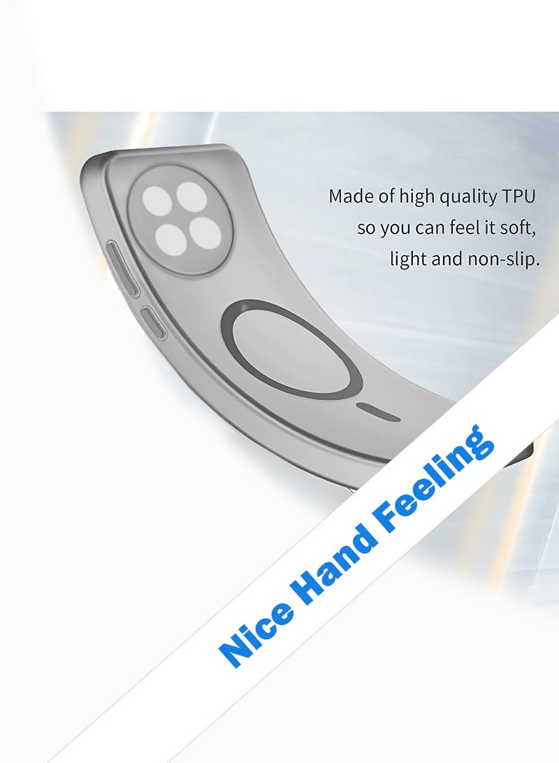 Wtech OnePlus 13R 5G 2025 Hybrid Translucent Magsafe with Magnetic Charging Raised Camera Lips Elegant Look Case Cover (MCMPMN) - Grey - Image 4