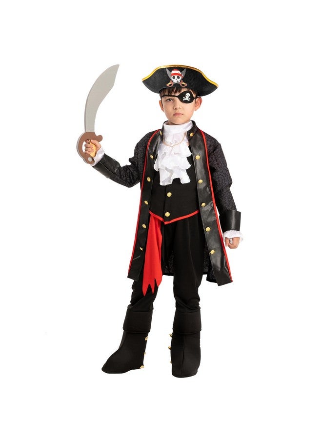 Spooktacular Creations Spooktacular Creations Halloween Pirate Costume for Kids, Boy Captain Pirate Costume Set for Halloween Trick-or-Treating, Themed Dress-up Party (Small, 5-7 yrs)  - Image 3
