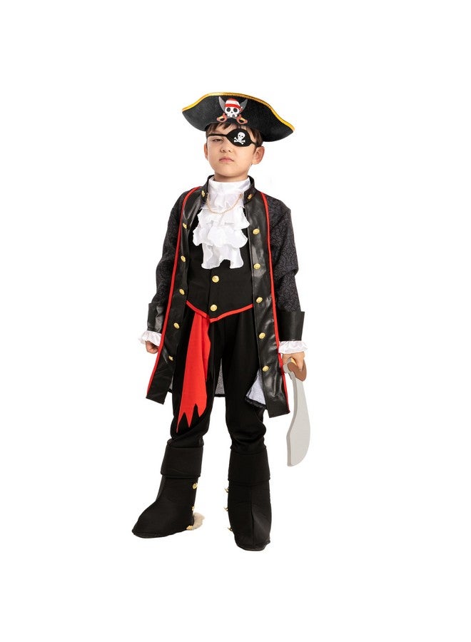 Spooktacular Creations Spooktacular Creations Halloween Pirate Costume for Kids, Boy Captain Pirate Costume Set for Halloween Trick-or-Treating, Themed Dress-up Party (Small, 5-7 yrs)  - Image 4
