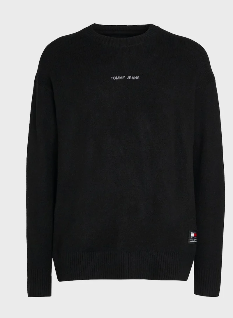 TOMMY JEANS Logo Crew Neck Sweater