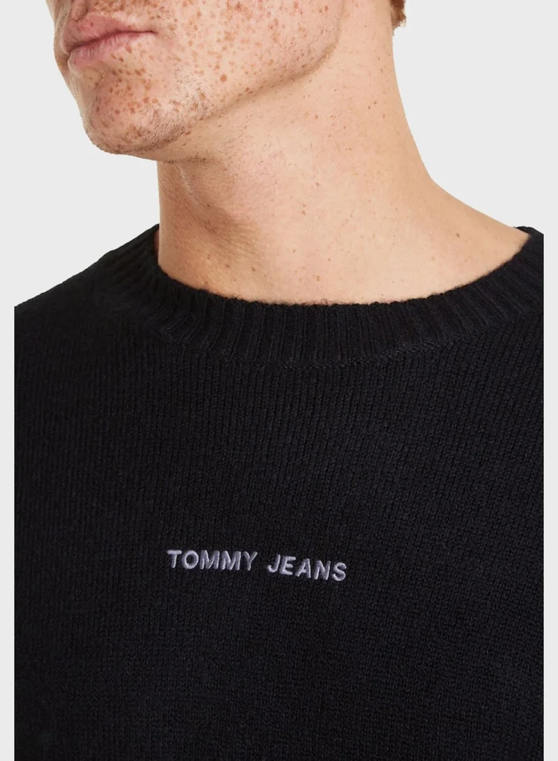 TOMMY JEANS Logo Crew Neck Sweater