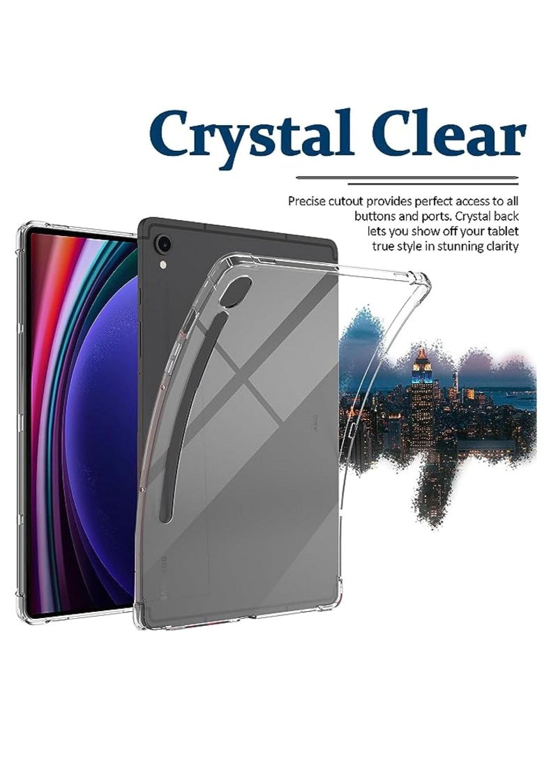 ELTRAZONE Clear Case Compatible with Samsung Galaxy Tab S9 2023 Tablet Cover, Soft TPU Ultra-Thin Cover, Full Coverage Corner Air-Cushion Shockproof Protective Bumper Case for Galaxy Tab S9, 11 inch 2023 - Image 3