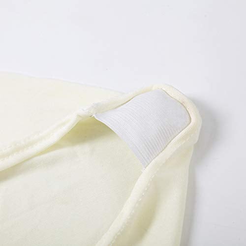 Peomeise 12pcs Stretch Spandex Chair Cover for Wedding Party Dining Banquet Event (Ivory, 12) - Image 3