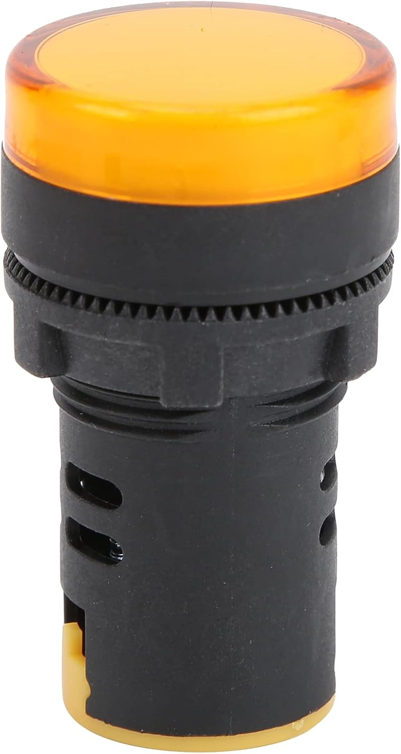 مصابيح إشارة LED عدد 10 قطعة، طراز AD16-22DS، سطوع عالي، لون أصفر - مصنوعة من مادة ABS متينة، سهلة التركيب، مثالية للمعدات والأجهزة (جهد كهربائي AC/DC12V) - Image 5