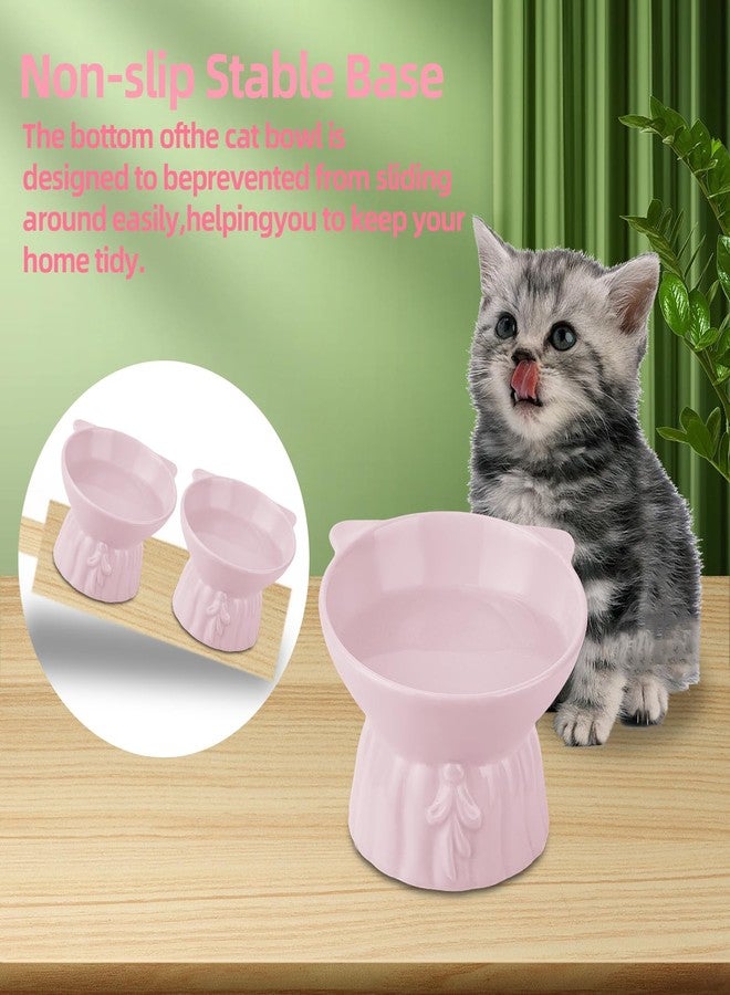 Hovico 2 in 1 Bowl Water and Food Cat Feeder with Detachable Stainless Steel Bowl and Automatic Water Dispenser Bottle for Small Pets (Set of 1) (Pink) - Image 5