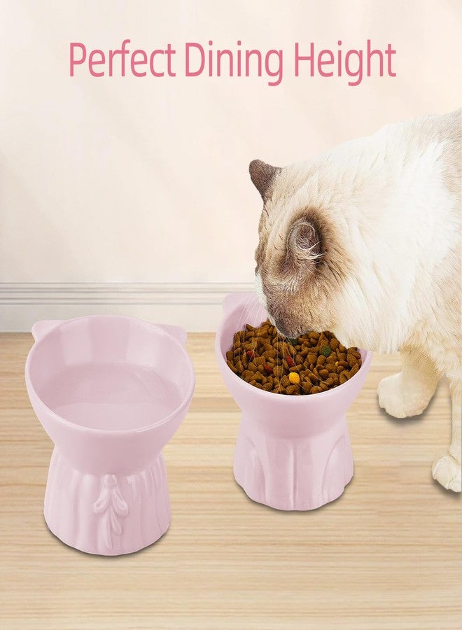 Hovico 2 in 1 Bowl Water and Food Cat Feeder with Detachable Stainless Steel Bowl and Automatic Water Dispenser Bottle for Small Pets (Set of 1) (Pink) - Image 4