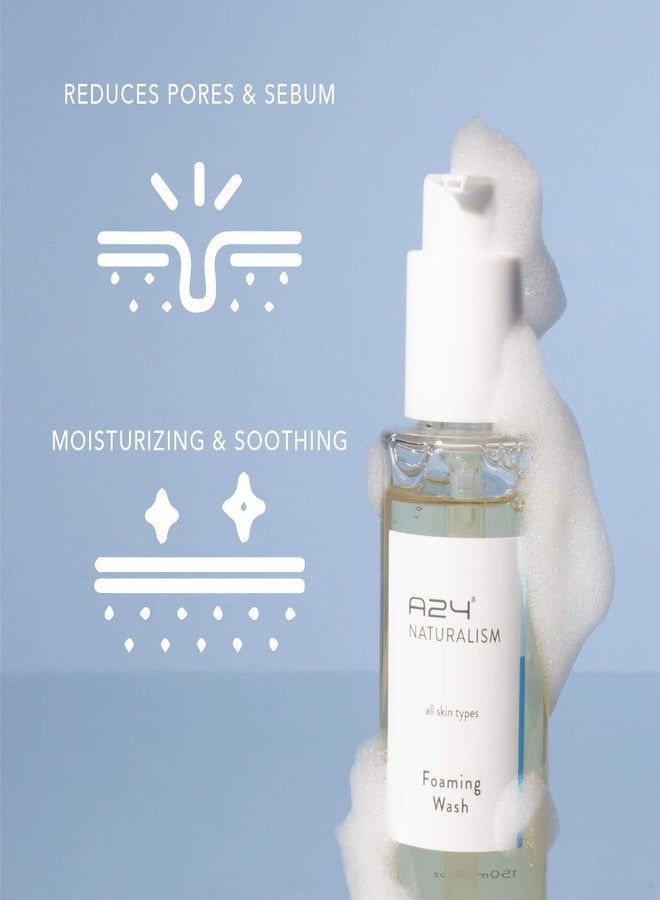 A24 Organic Aloe Foaming Wash | pH 5.5 | Hypoallergenic | No Water Added | 99% Natural | Vegan Formula | Ideal for Sensitive and Dry Skin | Soap Free - Image 3