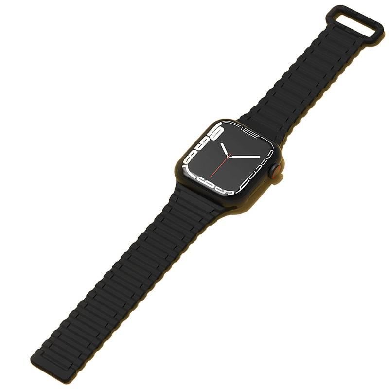 Silicone Smartwatch Band for daily smartwatch wear and replacement strap in Black On The Go Use Work Use Family Use Everyday Use Home Use Travel - Image 2