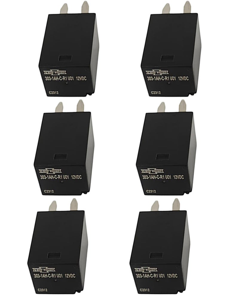oxinyra 6PCS 303-1AH-C-R1-U01 12VDC Cooling Fan Relay for Polaris RZR Slingshot Ranger Sportsman - Image 3
