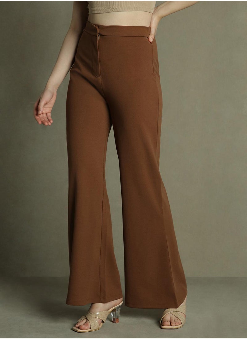 Dennis Lingo Brown Pants For Women  - Image 2