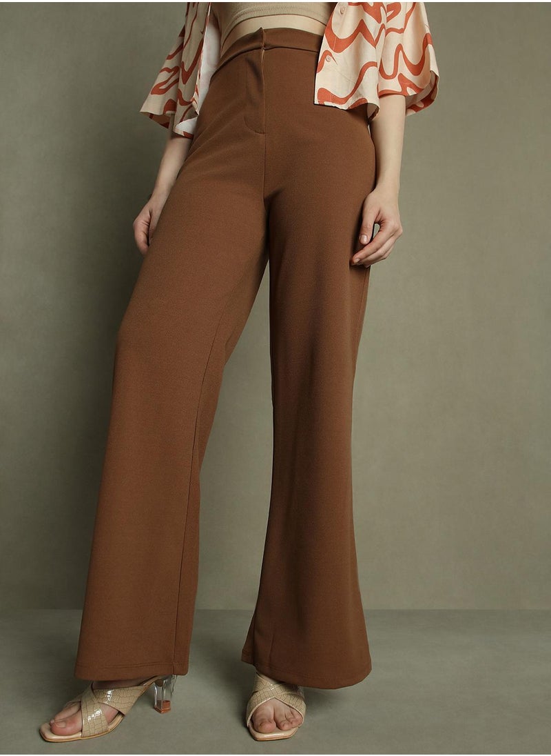 Dennis Lingo Brown Pants For Women  - Image 5