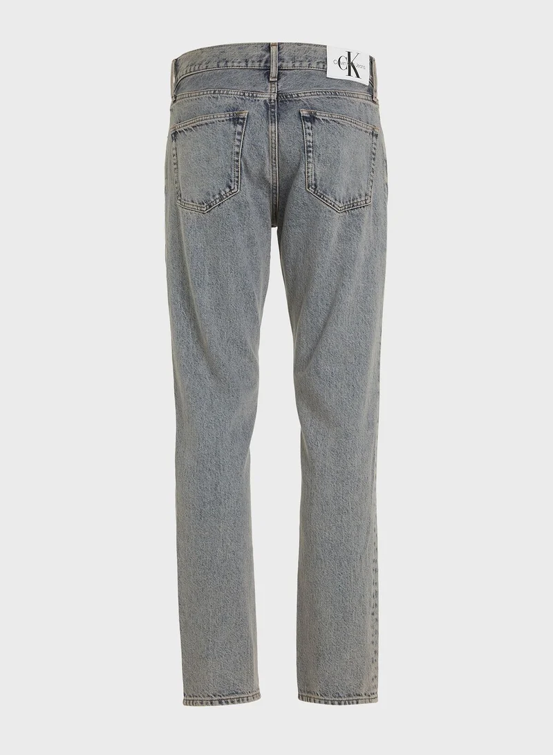 Calvin Klein Jeans Mid Wash Straight Fit Jeans