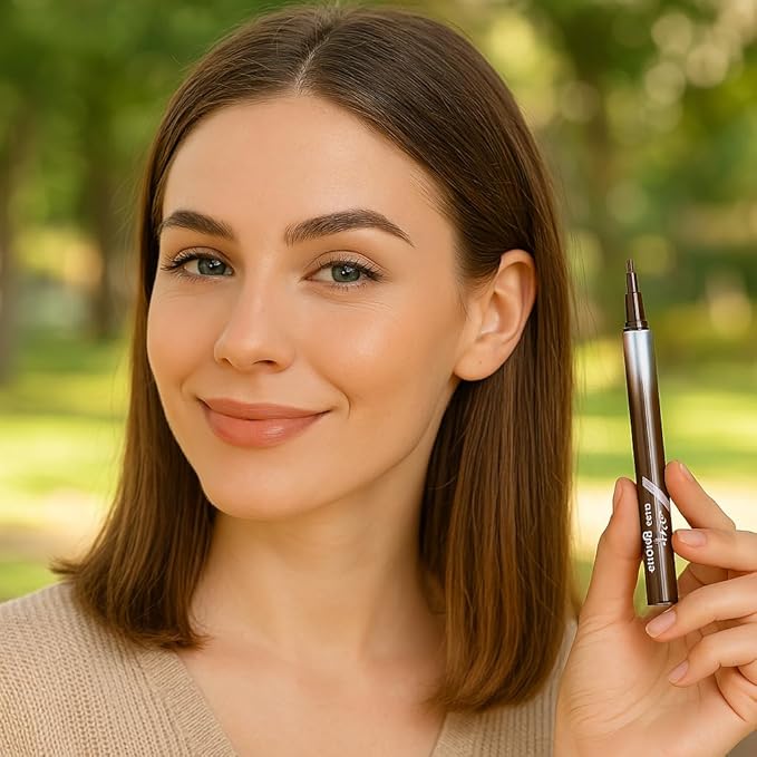 2PCS Eyebrow Pen for Precise Natural Brows Waterproof LongLasting Microblading Effect Perfect for Daily Use and OntheGo TouchUpsCool GreyGentle Brown - Image 3