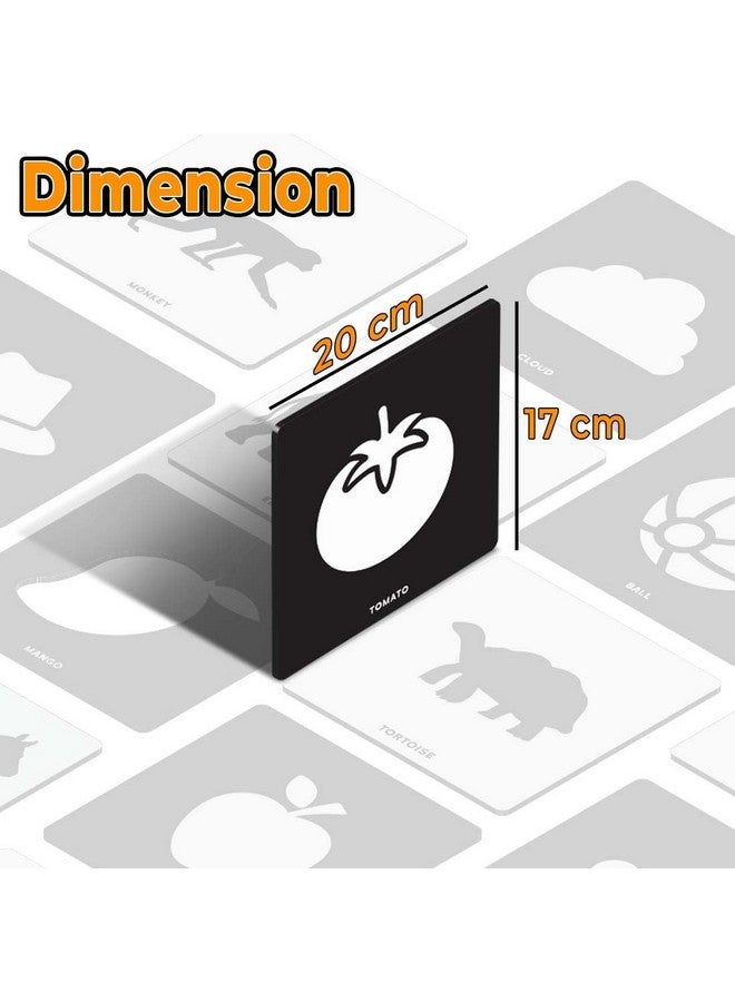 ويمبلي بطاقات ويمبلي التعليمية الكبيرة للأطفال والرضع، عالية التباين، تحفيز بصري، ألعاب مونتيسوري الحسية للأطفال من عمر 0 إلى 12 شهرًا - 30 بطاقة مزدوجة الجوانب، 60 صورة - Image 2