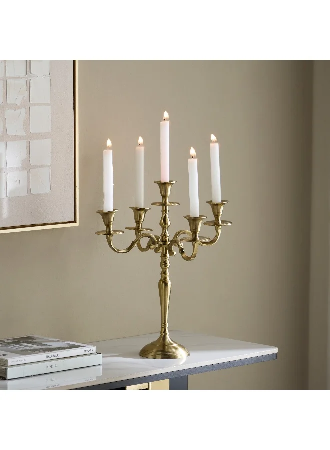 Home Box Avya Aluminium 5-Arm Candelabra - 34x34x50.5 cm