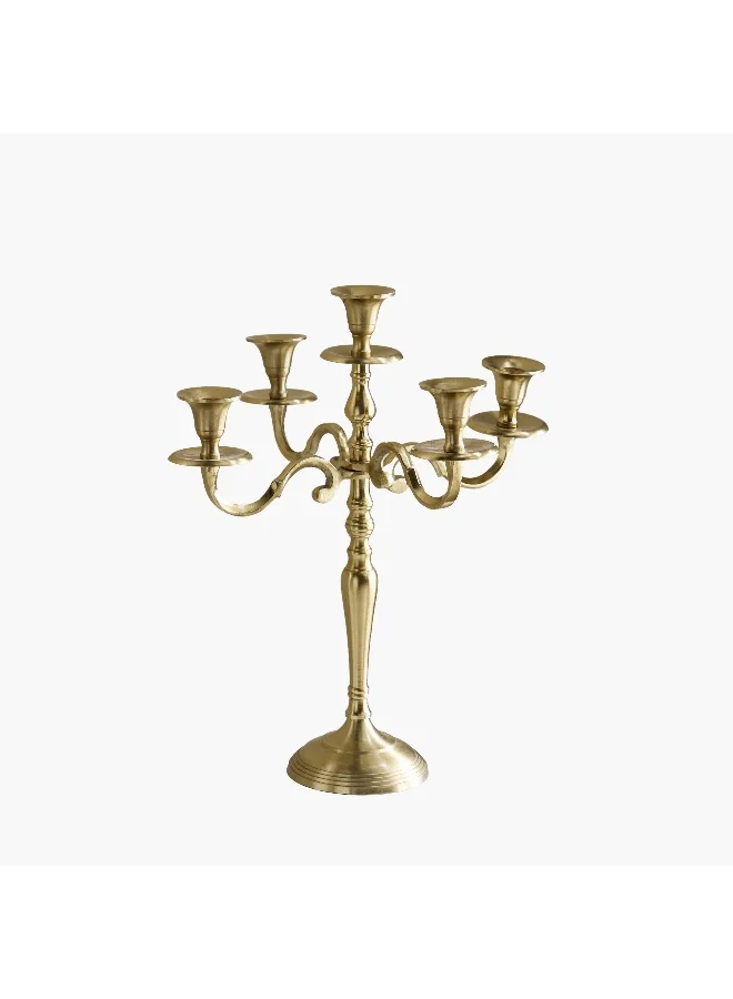 Home Box Avya Aluminium 5-Arm Candelabra - 34x34x50.5 cm