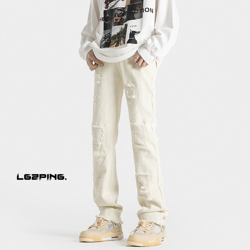 Unisex Casual Daily Denim Jeans - Image 3