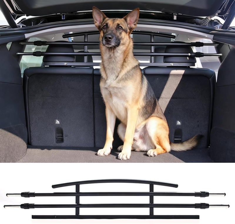 Dog Car Barrier for Tesla Model Y 2021 2022 2023 2024, Pet Protective Barrier for Car Heavy-Duty Metal, for SUV Stainless Steel Dog Divider Travel Accessories - Image 1