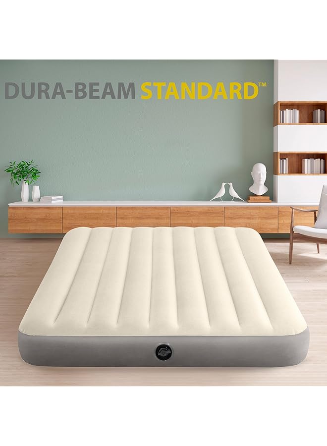 INTEX Air Mattress Queen Deluxe Single High Airbed 1.52Mx2.03Mx25Cm 64103 - Image 2