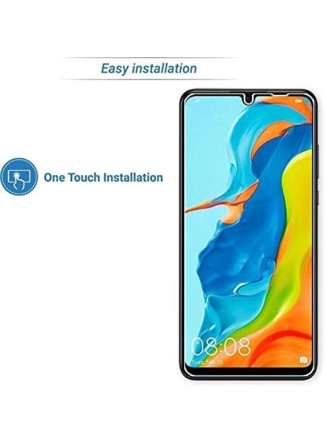 Muzz Tempered Glass Screen Protector for Huawei P30, 6.1 Inch, 2.5D Curved Edge, 9H Hardness, Clear - Image 3