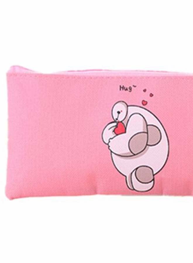 Baymax Printed Pencil Case Pink/White - Image 2