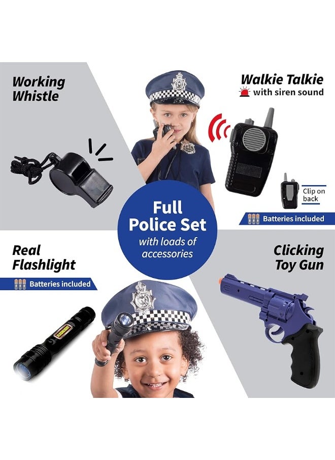 Born Toys Born Toys Police Toys Set with Police Accessories Includes Police Baton, Handcuffs for Kids, Toy Gun, Police Hat - For Kids Police Costume for Boys & Girls for their Role Play, Dress Up & Pretend Play  - Image 1