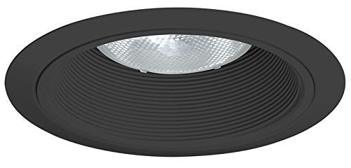 Juno Lighting 24 BBL LED Tapered Downlight Baffle, 6 Inch, Black with Black Trim - Image 1
