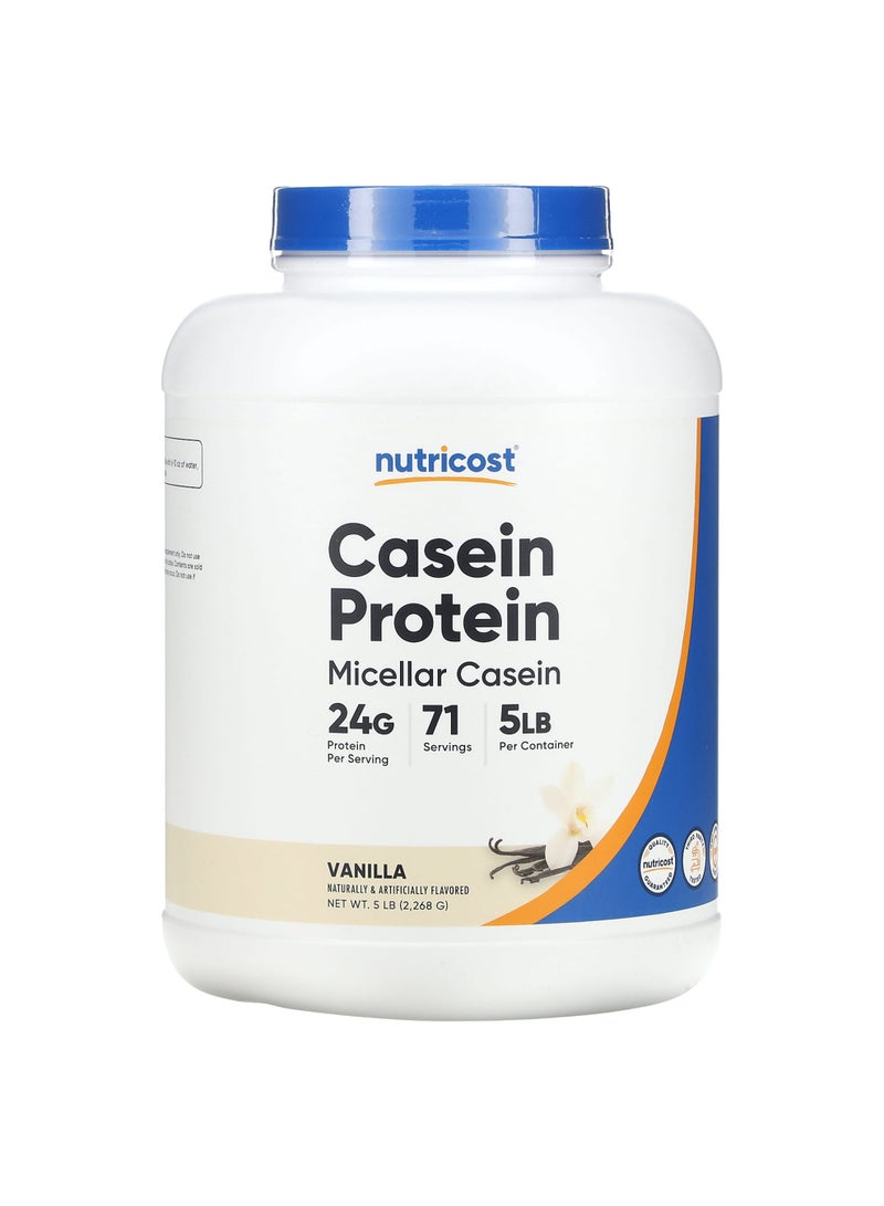 Nutricost Casein Protein, Vanilla, 5 lb (2,268 g)