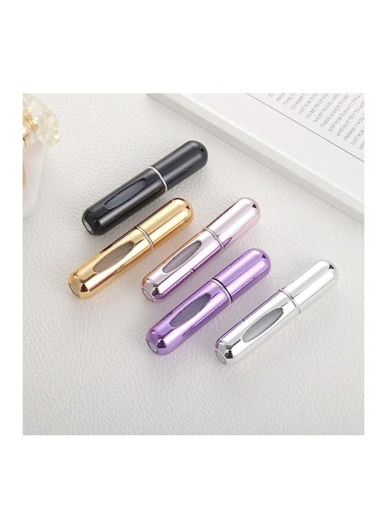 محمولة مصغرة قابلة لإعادة تعبئة العطور رذاذ حجم زجاجات رذاذ الملحقات 5 قطع من 5 مل - Image 2