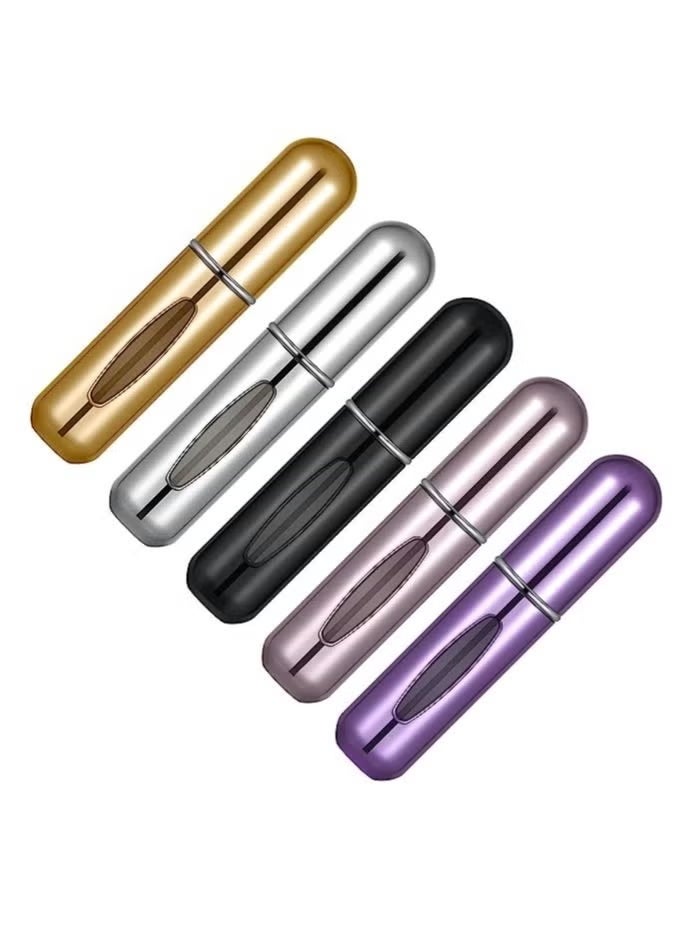 محمولة مصغرة قابلة لإعادة تعبئة العطور رذاذ حجم زجاجات رذاذ الملحقات 5 قطع من 5 مل - Image 4