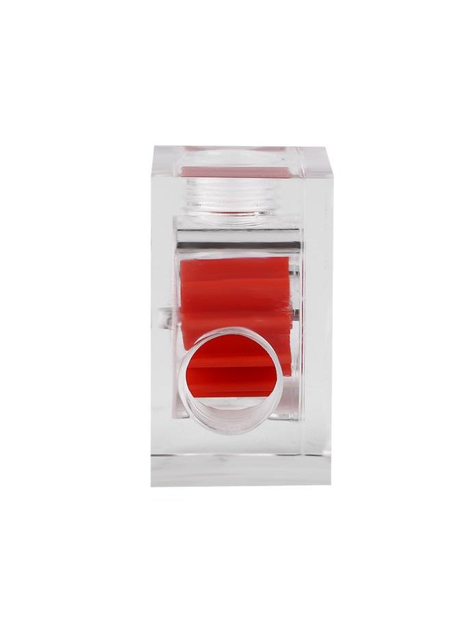 Thoraya - 12 Impellers Flow Meter Indicator for PC Water Cooling System G1/4" Thread Quadrate (Red) - Image 1