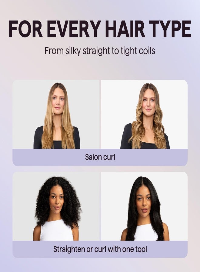 ويفي توك جهاز تصفيف الشعر Wavytalk Airflow Styler Whirlwind Curl، مكواة فرد وتجعيد الشعر 2 في 1، مكواة تجعيد وفرد مطورة، احصلي على تجعيد من أول تمريرة، ضرر أقل للشعر - Image 4