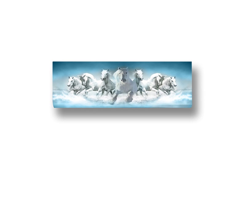 justone choice Polyester 7 Horses New Printed Air Conditioning Dust Cover Folding Designer Ac Cover For Indoor Split Ac - Image 5