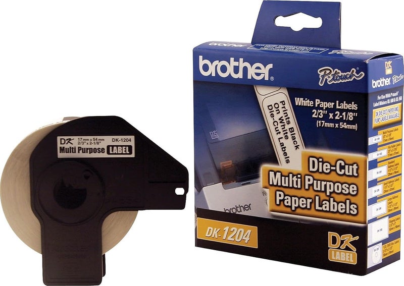 Brother DK-1204 White Paper Multi-Purpose Return Address Labels - 400 Labels per Roll - Image 4