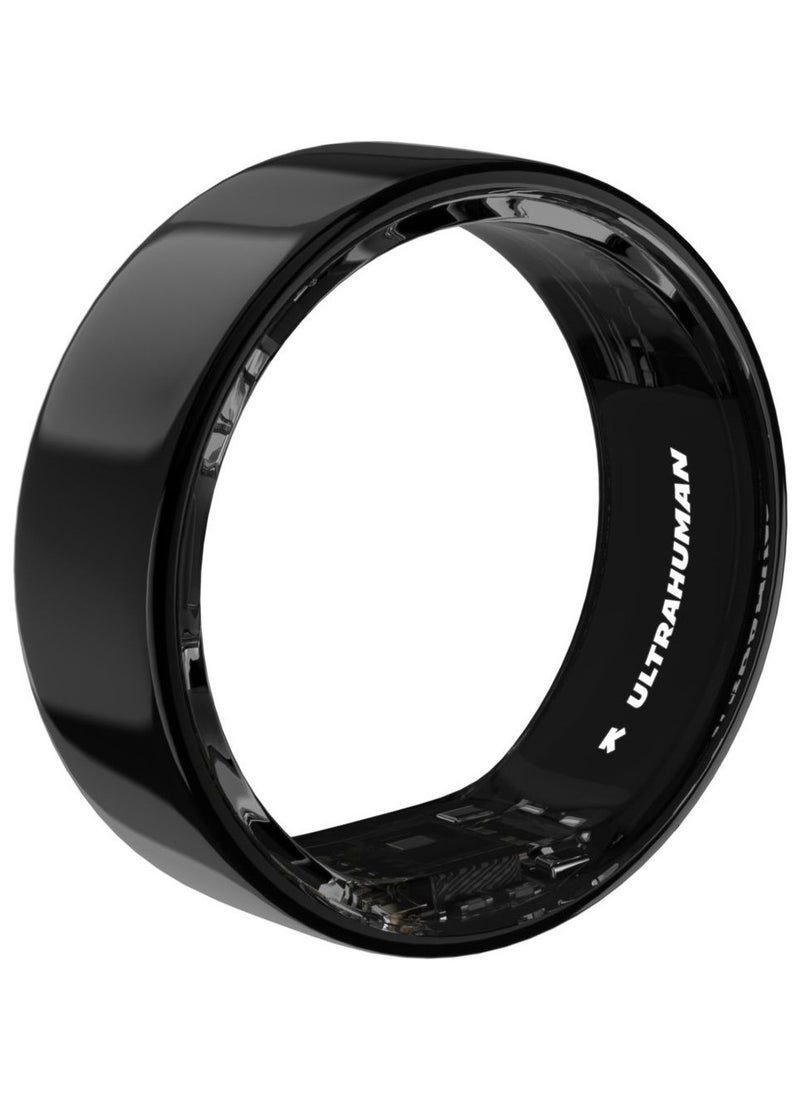 ULTRAHUMAN - Ring AIR - Advanced sleep-tracking wearable, HRV & Temperature Monitoring,Track workout, movement & recovery, Water resistant, 6 Days Battery Life with Lifetime Free Subscription (Size 13) - Air Black - Image 1