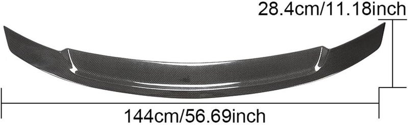 QASULER Carbon Fiber Rear Trunk Wing Spoiler for Mercedes-Benz E Class - Image 2