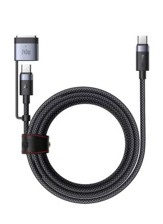 2-In-1 USB-C to USB-C + Magsafe 3 Cable Mcdodo CA-0140 - 2m Black, Fast Charging & Data Transfer for iPhone, Android, and USB-C Devices, Durable & Tangle-Free, High-Speed Charging Cable - pzsku/Z08CC17BC4A6A93BC311DZ/45/_/1739689330/e9d17bc4-763b-4e01-82f6-62790b95a6d6