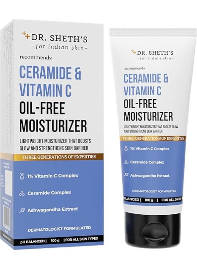 Dr. Sheth's CERAMIDE & VITAMIN C OIL FREE MOISTURIZER -100GM
