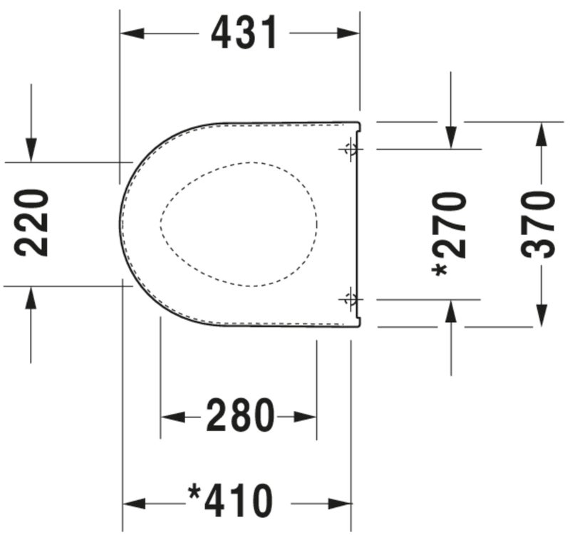 Duravit Various series Toilet Seat 0069890000 White - Image 3