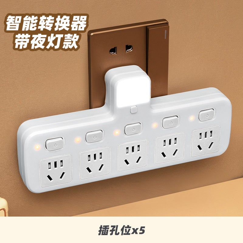 Household Socket Converter Plug With Usb Power Plug Row Wireless Socket Panel Porous Without Cable Plug - Image 1