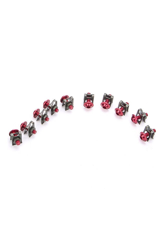 نيبمينينت براغي بصامولة ومشبك لتثبيت سرعة الدراجة النارية مكونة من 10 قطع - Image 1