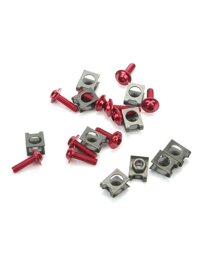 نيبمينينت براغي بصامولة ومشبك لتثبيت سرعة الدراجة النارية مكونة من 10 قطع - Image 2