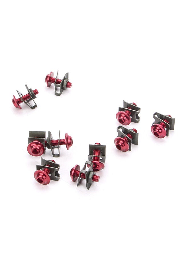 نيبمينينت براغي بصامولة ومشبك لتثبيت سرعة الدراجة النارية مكونة من 10 قطع - Image 3