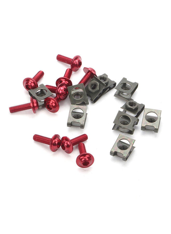 نيبمينينت براغي بصامولة ومشبك لتثبيت سرعة الدراجة النارية مكونة من 10 قطع - Image 4